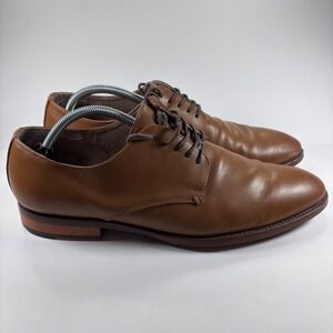 Banana Republic Men's Tan Leather Oxford Dress Shoes Lace-Up Size 10